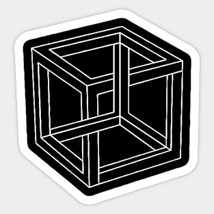 Impossible Cube Sticker